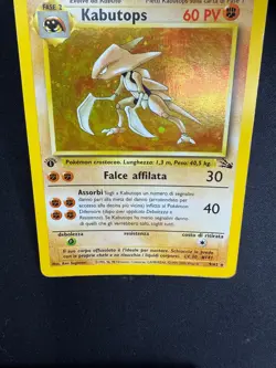 Pokemon Kabutops 9/62 Fossil Rara Holo Prima Edizione Wizards ITA Carte Vintage - Image 3