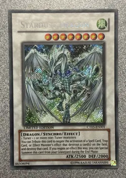 Stardust Dragon CT05-EN001 2008 Collectors Tin Secret Rare Limited Edition LP - Image 1