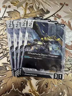 Gundam Card Game Playset GD01-074 R Chuchu’s Demi Trainer New Type Rising - Image 1