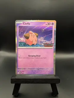 Pokemon Cleffa 037 Scarlet & Violet Promo Cards Holo LP - Image 1