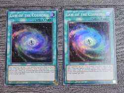 2x LED7-EN035 Law of the Cosmos Super Rare Yu-Gi-Oh Card 1st Edition Holo - Image 1