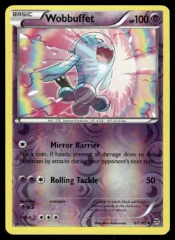 Pokemon Cards Wobbuffet 67/162 Reverse Holo BREAKthrough XY NM - Image 1