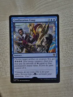 MTG Misprint Confiscation Coup Shifted Stamp Aetherdrift - Image 1
