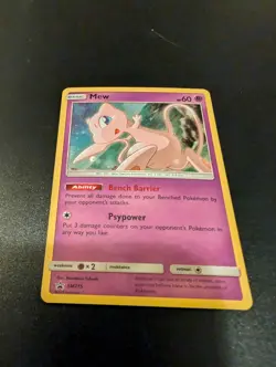 Mew - SM215 - Pokemon Sun & Moon Promo Holo Rare Card NM - Image 1