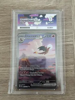 Pokemon TCG Charizard EX S&V-151 Special Illustration Rare Card 199/165 ACE 8 NM - Image 1
