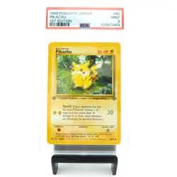 1999 PIKACHU #60 /64 1st Edition PSA 9 Pokemon Card Game - Image 1