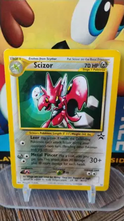 SCIZOR Black Star Promo POKEMON Non-Holo 2001 Trading Card #33 - Image 1