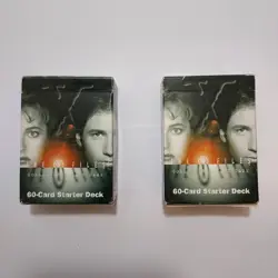X-Files Collectible Card Game 60 card starter deck x2 - Image 1