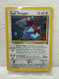 Pokemon TCG Cool Porygon - WoTC #15 Black Star Promo Card Holo Sealed - Image 1