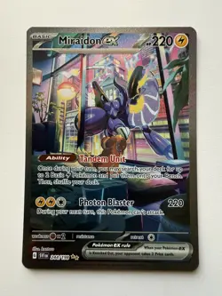 Pokemon TCG Miraidon EX Scarlet Violet Base Set Card 244/198 SIR - NM / M - Image 1