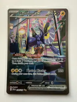Pokemon TCG Miraidon EX Scarlet Violet Base Set Card 244/198 SIR - NM / M - Image 3