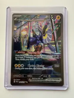 Pokemon TCG Miraidon EX Scarlet Violet Base Set Card 244/198 SIR - NM / M - Image 4