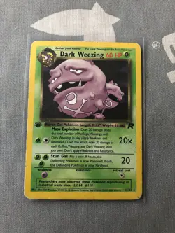 Dark Weezing 31/82 Rare Team Rocket Regular 1st Edition Pokemon TCG Card - Image 3