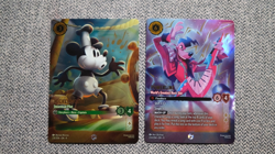 lorcana fabled #231/204 mickey mouse and #233/204 powerline enchanted cards - Image 1