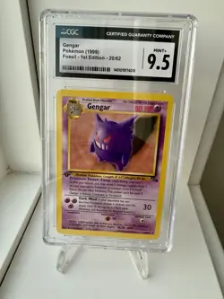 1999 Pokemon Fossil Gengar 1st Edition 20/62 Non-Holo Rare - CGC 9.5 (POP 13) - Image 1