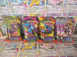 Pokemon TCG: Phantasmal Flames Sleeved Booster Packs LOT Of 10 - Image 1