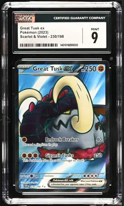 Pokemon Great Tusk ex 230/198 Scarlet & Violet - SV1EN English 9 (2023) - Image 2