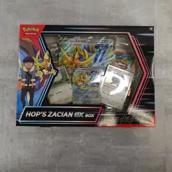 Pokemon Hops Zacian EX Box TCG Collection Scarlet & Violet 4 Packs New Sealed - Image 2