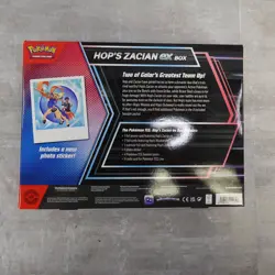 Pokemon Hops Zacian EX Box TCG Collection Scarlet & Violet 4 Packs New Sealed - Image 3