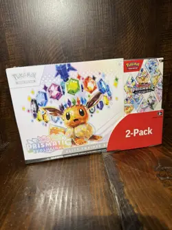 Pokemon TCG Prismatic Evolutions ETB with Booster Bundle Costco 2-Pack SEALED - Image 1