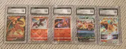 Pokemon Charizard lot of 5 CGC Gem Mint 10 slabs - Image 1