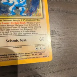 Pokemon TCG Machamp Base Set 8/102 Holo 1st Edition Holo Rare - Image 2