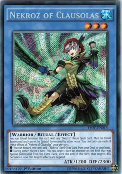 Yu-Gi-Oh! TCG - Nekroz of Clausolas THSF-EN013 - Secret Rare, 1st Edition (NM) - Image 1