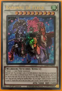 YuGiOh Baronne de Fleur Ultra Rare 1st Edition RA01-EN034 - Image 1