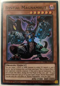 YuGiOh Bystial Magnamhut Super Rare 1st Edition DABL-EN006 - Image 1