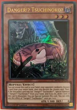 YuGiOh Danger!U TsuchinokoU Ultra Rare 1st Edition MP19-EN220 - Image 1