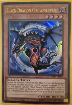YuGiOh Black Dragon Collapserpent Ultra Rare 1st Edition BLHR-EN077 - Image 1