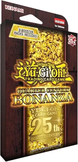 Quarter Century Bonanza Collection Yu-Gi-Oh TCG 3 Booster Pack Tuck box Yugioh - Image 1