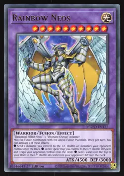 Rainbow Neos - MGED-EN137 - Gold Rare - 1st Edition Yugioh - Image 1