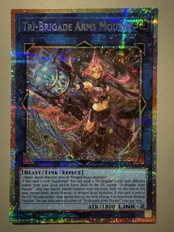 YUGIOH TRI-BRIGADE ARMS MOUSER (LINK) ASIA ENGLISH EDITION DOOD-AE051 PSER - Image 1