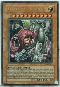 Yu-Gi-Oh Yugioh Teleia La Sphinx EP1-DE003 Ultra Rare Allemand - Image 1