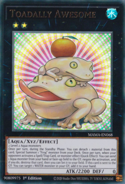 Toadally Awesome - MAMA-EN068 - Ultra Rare 1st Edition Yugioh - Image 1