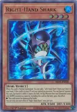 Right-Hand Shark - BROL-EN048 - Ultra Rare 1st Edition - Yugioh - Image 1