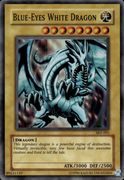 Blue-Eyes White Dragon - Super Rare SKE-001 - HP - YuGiOh - Image 1