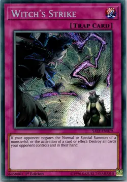 Yugioh Witch's Strike SAST-EN079 1st Edition Secret Rare NM - Image 1