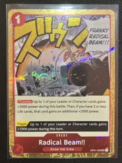 Radical Beam!! OP01-029 One Piece Demo Deck Cards Regular - Image 1