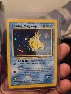 Pokemon TCG Shining Magikarp Neo Revelation Holo Card 66/64 Secret Rare - Image 2