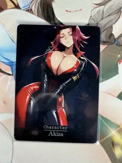 Akiza Yugioh hentai Anime Doujin Waifu Custom Art Card - Image 1