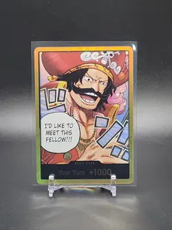 One Piece Gol.D.Roger GOLD DON!! Card (OP-13) English Foil - Image 2