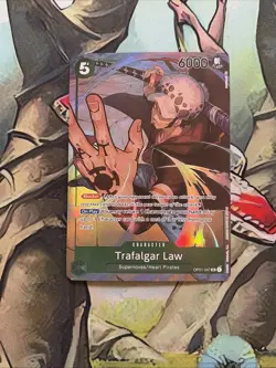 Trafalgar D. Law OP01-047 Romance Dawn Alt Art English One Piece Card - Image 1