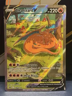 Pokemon TCG Charizard V SWSH260 Promo Card NM Near Mint - Image 1