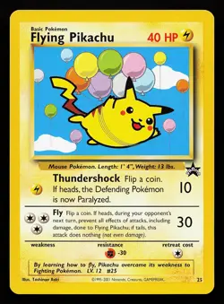 Flying Pikachu 25 WOTC Black Star Promo Pokemon Card - Image 1