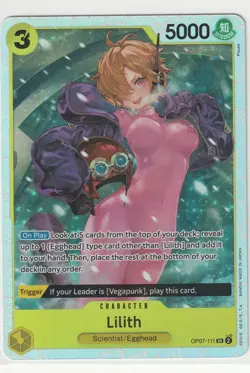 Lilith OP07-111 Super Rare English 500 Years Future One Piece TCG Card Game - Image 1