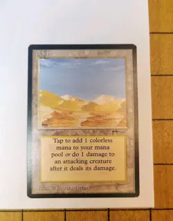 MTG - Desert - Arabian Nights - MP - Land - Magic The Gathering - Image 1