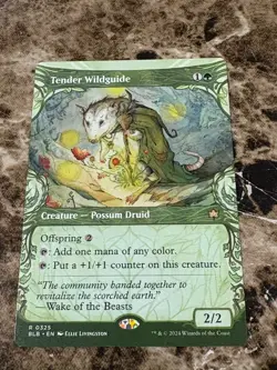 TENDER WILDGUIDE Magic MTG Bloomburrow Borderless - Image 1