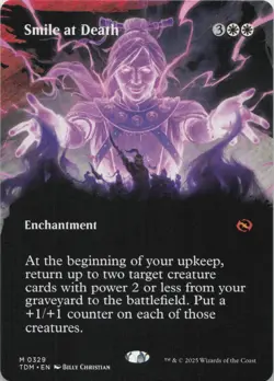 Smile at Death (Borderless) M Tarkir: Dragonstorm 329 NM MTG - Image 1